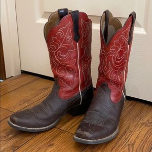 Ariat red cowboy boots